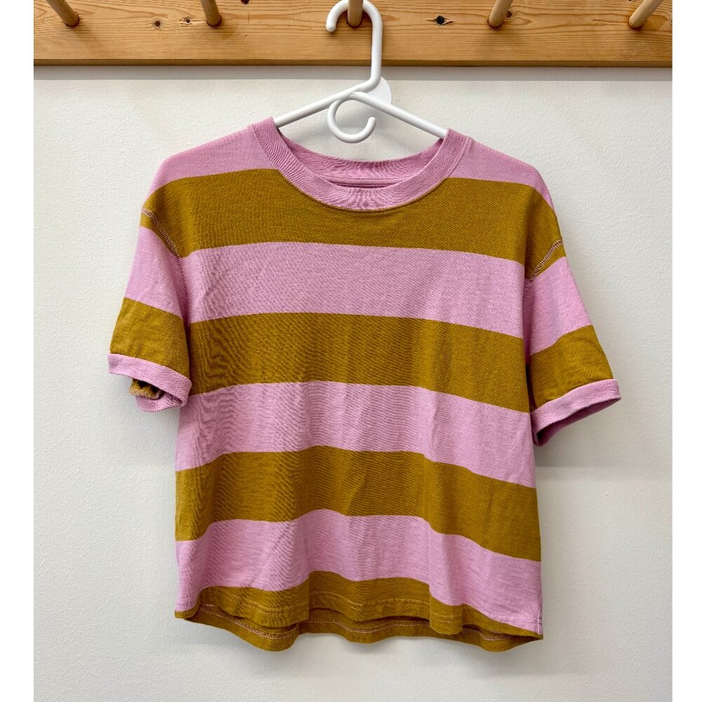 Madewell Striped Crop Tee